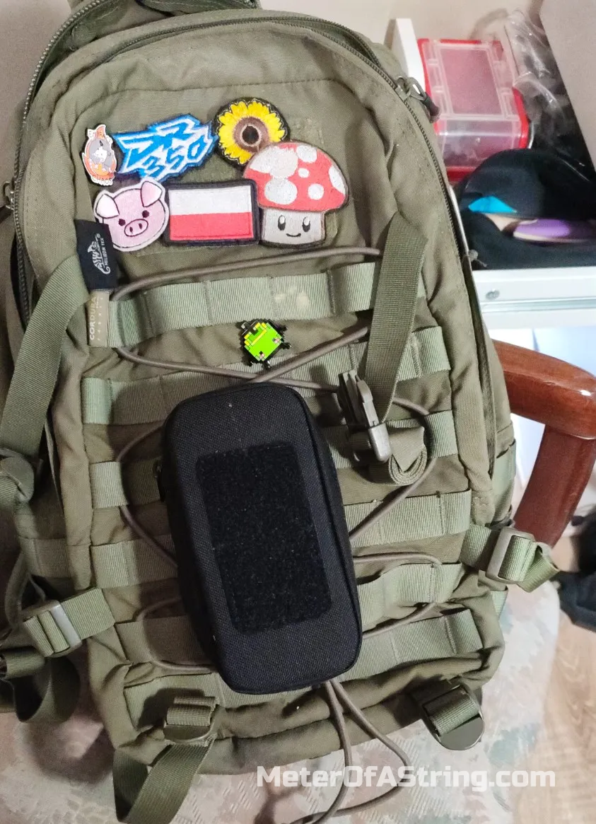 confi pouch attached